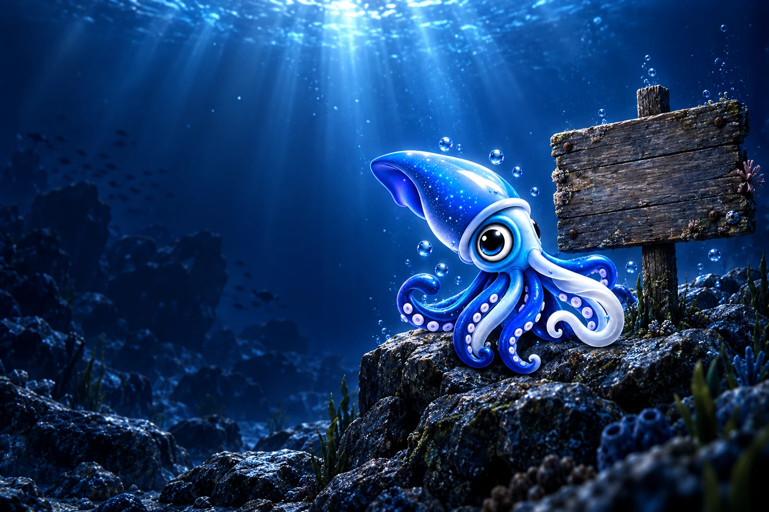 Underwater Ocean Floor Scene